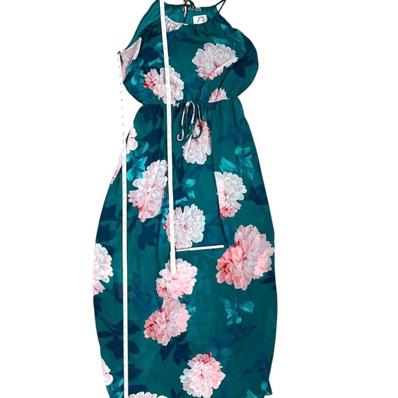 Sweet Storm Pink Halter Maxi Dress Resort Wear - Picture 13 of 13